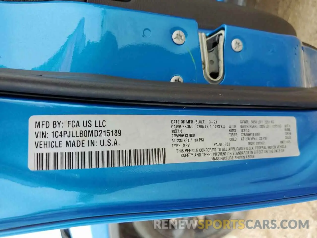 14 fotografías del automóvil dañado 1C4PJLLB0MD215189 JEEP GRAND CHER 2021