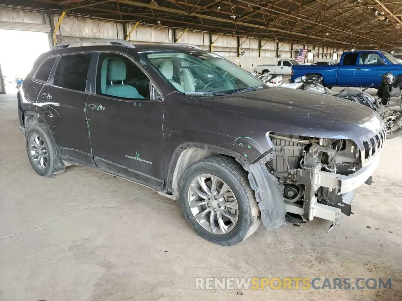 4 fotografías del automóvil dañado 1C4PJLLB2MD196242 JEEP GRAND CHER 2021