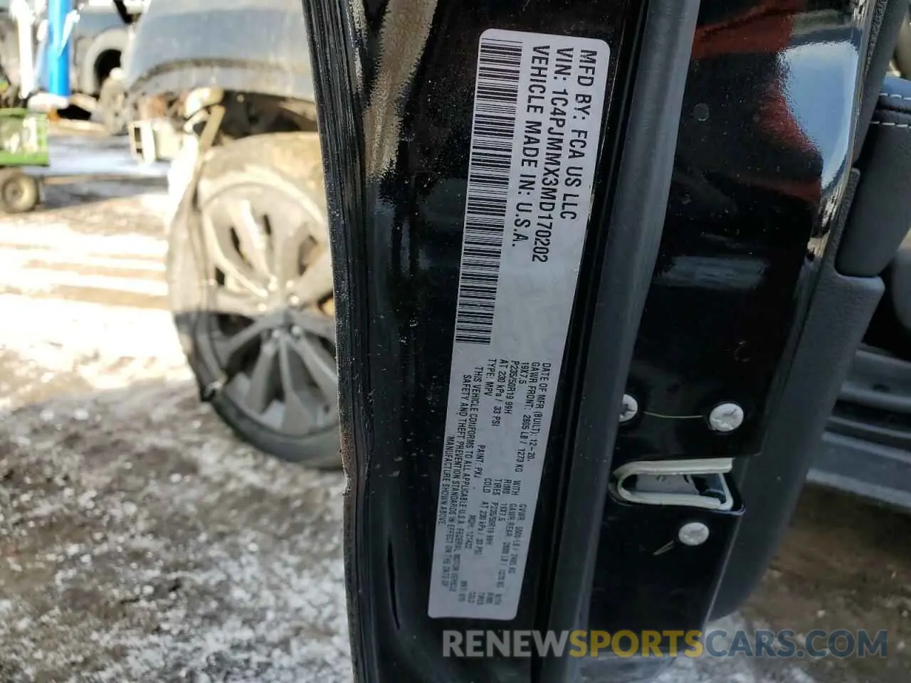 15 fotografías del automóvil dañado 1C4PJMMX3MD170202 JEEP GRAND CHER 2021