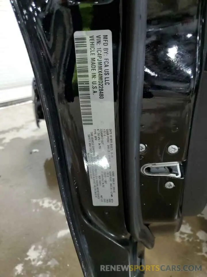 14 fotografías del automóvil dañado 1C4PJMMX4MD228480 JEEP GRAND CHER 2021