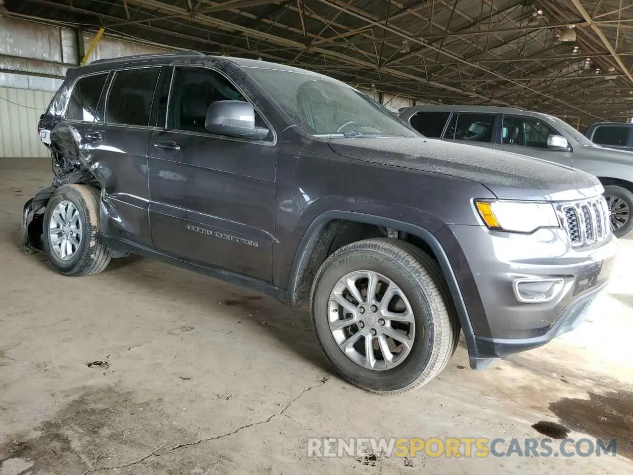 4 fotografías del automóvil dañado 1C4RJEAG8MC860827 JEEP GRAND CHER 2021