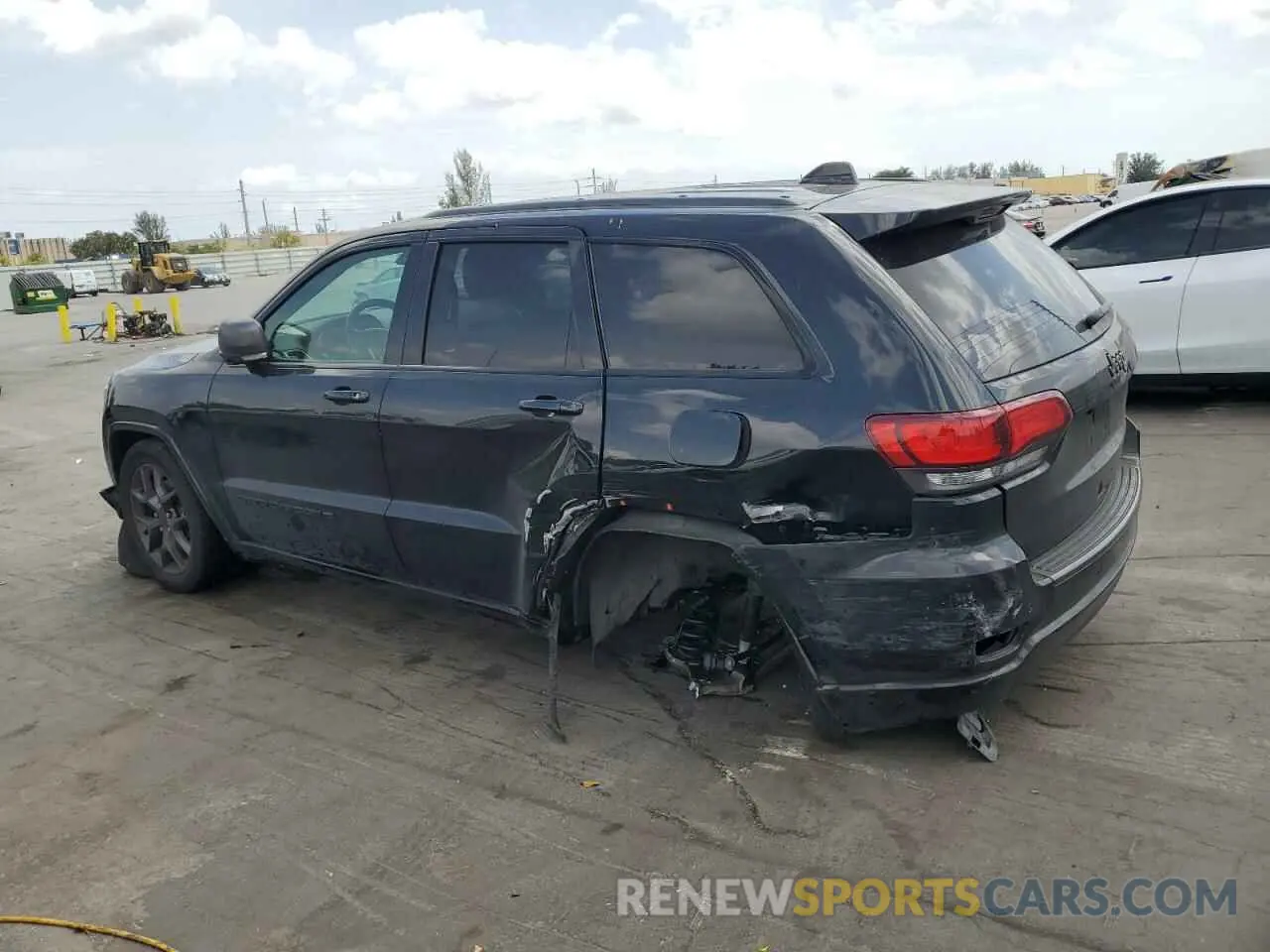 2 fotografías del automóvil dañado 1C4RJEBG3MC511363 JEEP GRAND CHER 2021