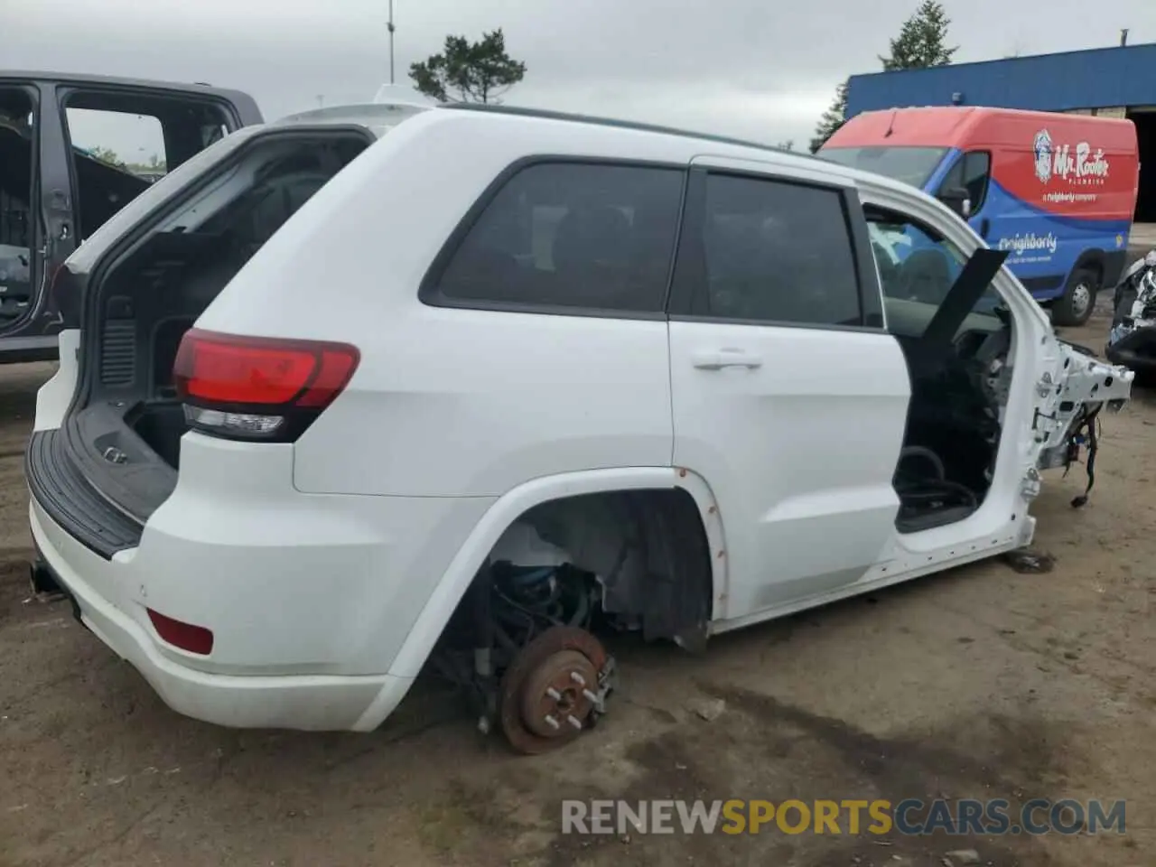 3 fotografías del automóvil dañado 1C4RJFAG2MC778369 JEEP GRAND CHER 2021