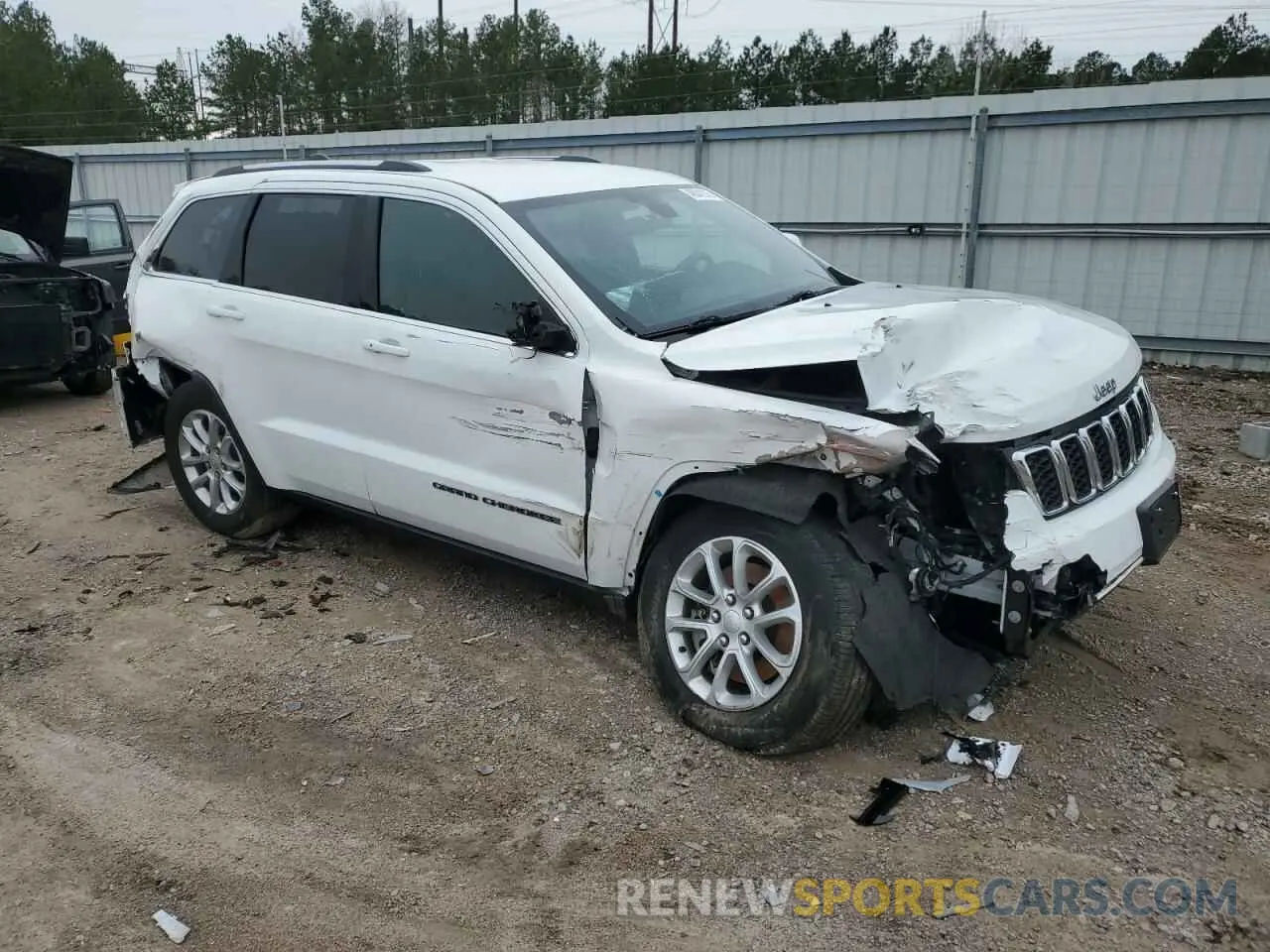 4 fotografías del automóvil dañado 1C4RJFAG3MC550297 JEEP GRAND CHER 2021