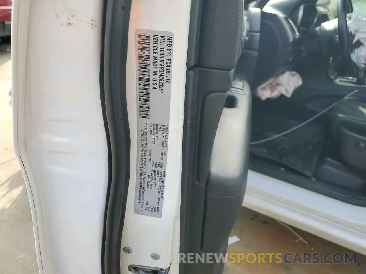 14 fotografías del automóvil dañado 1C4RJFAG3MC623281 JEEP GRAND CHER 2021