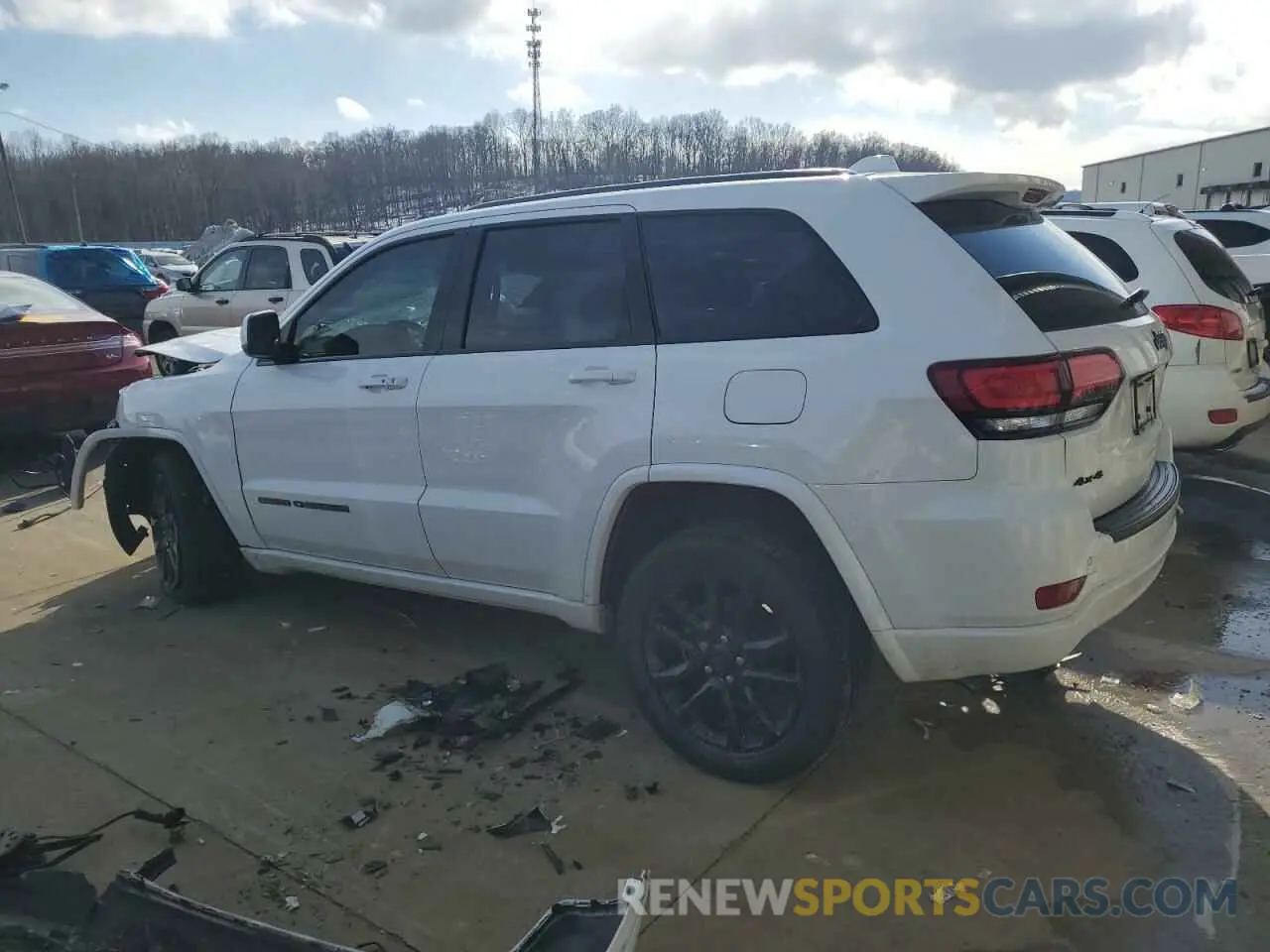 2 fotografías del automóvil dañado 1C4RJFAG3MC623281 JEEP GRAND CHER 2021