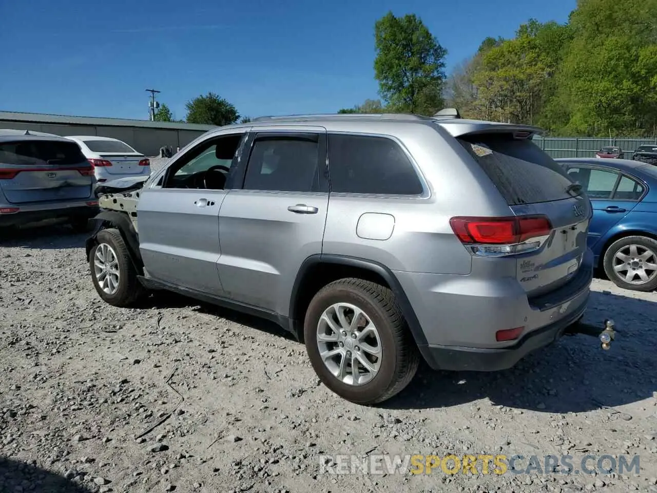 2 fotografías del automóvil dañado 1C4RJFAG4MC527319 JEEP GRAND CHER 2021