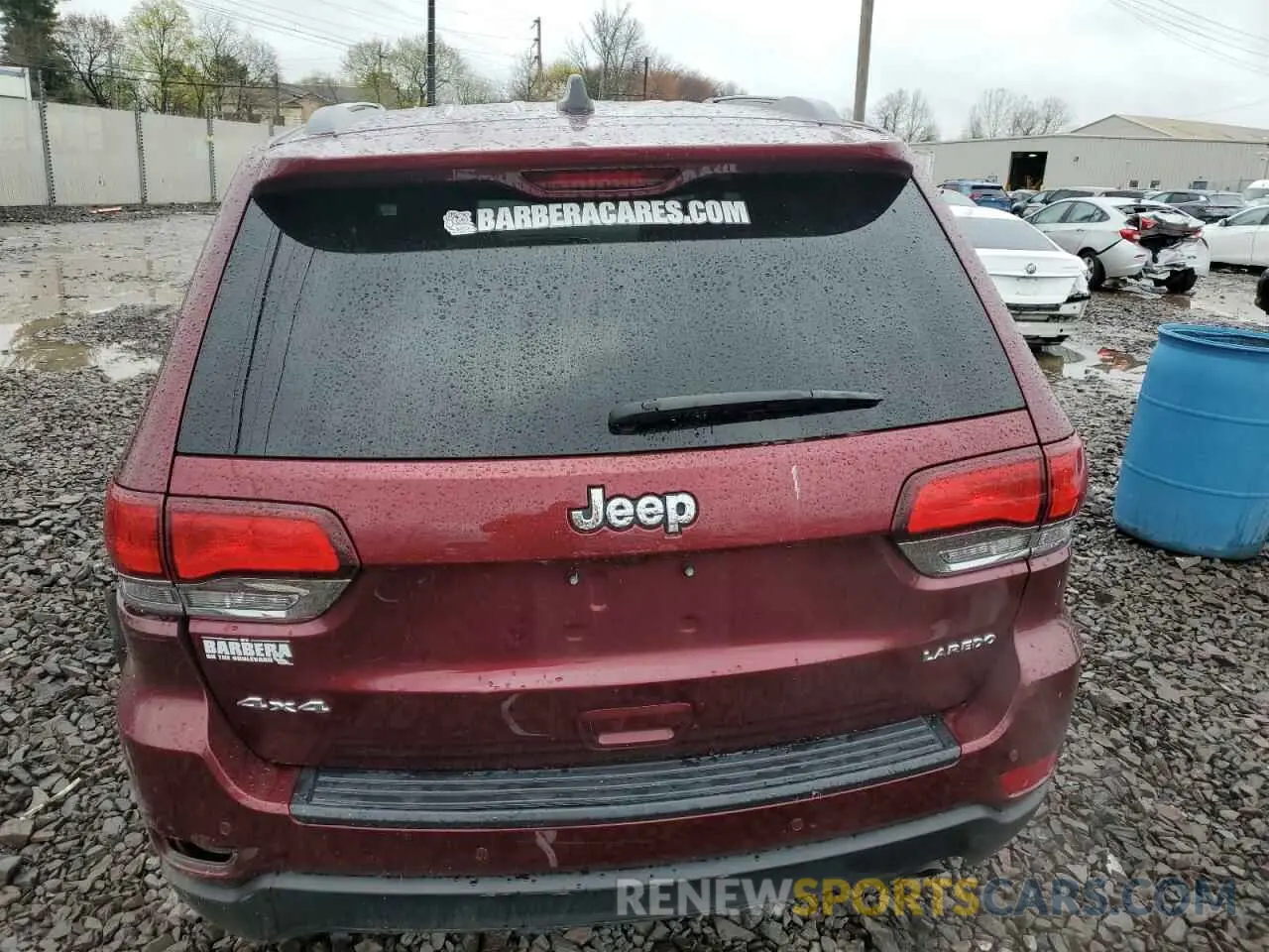 6 fotografías del automóvil dañado 1C4RJFAG7MC530327 JEEP GRAND CHER 2021