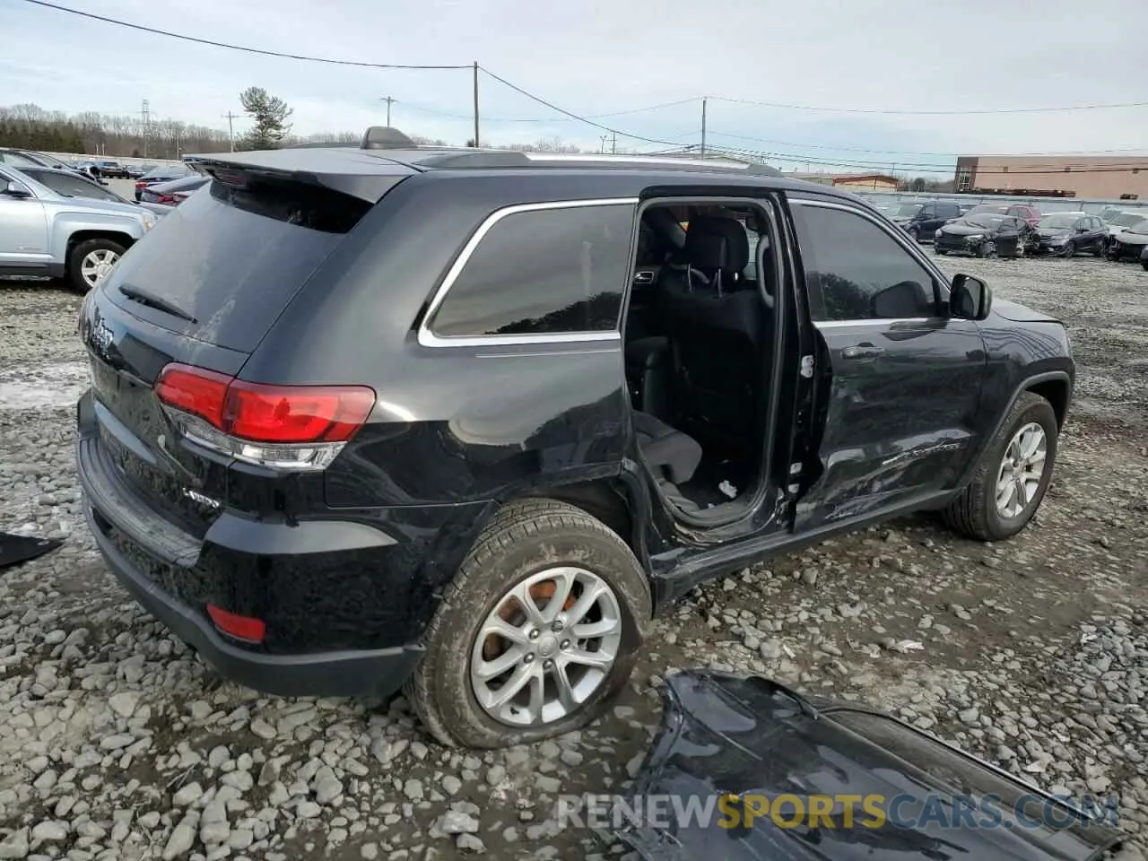 3 fotografías del automóvil dañado 1C4RJFAG8MC586664 JEEP GRAND CHER 2021