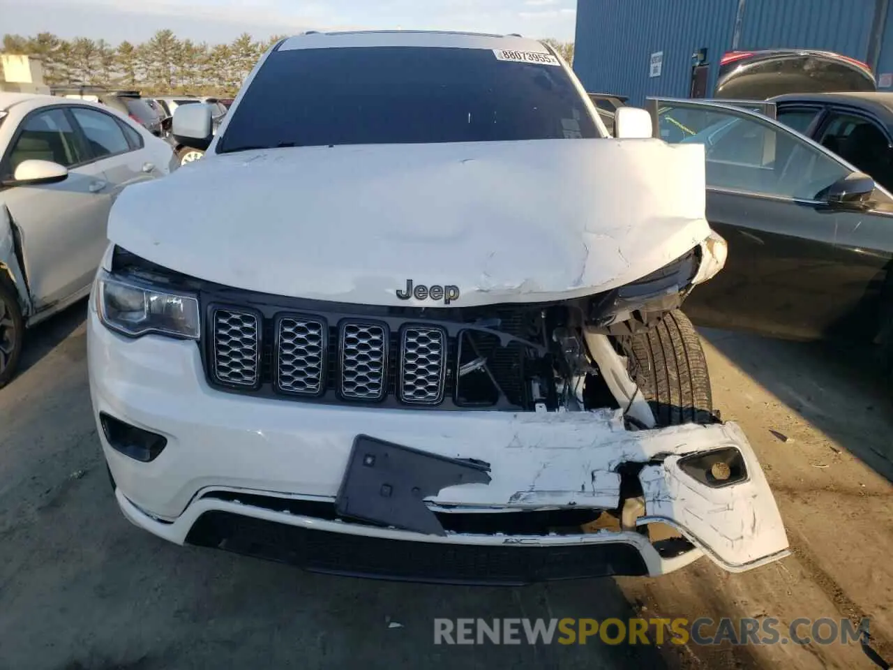 5 fotografías del automóvil dañado 1C4RJFAGXMC592241 JEEP GRAND CHER 2021