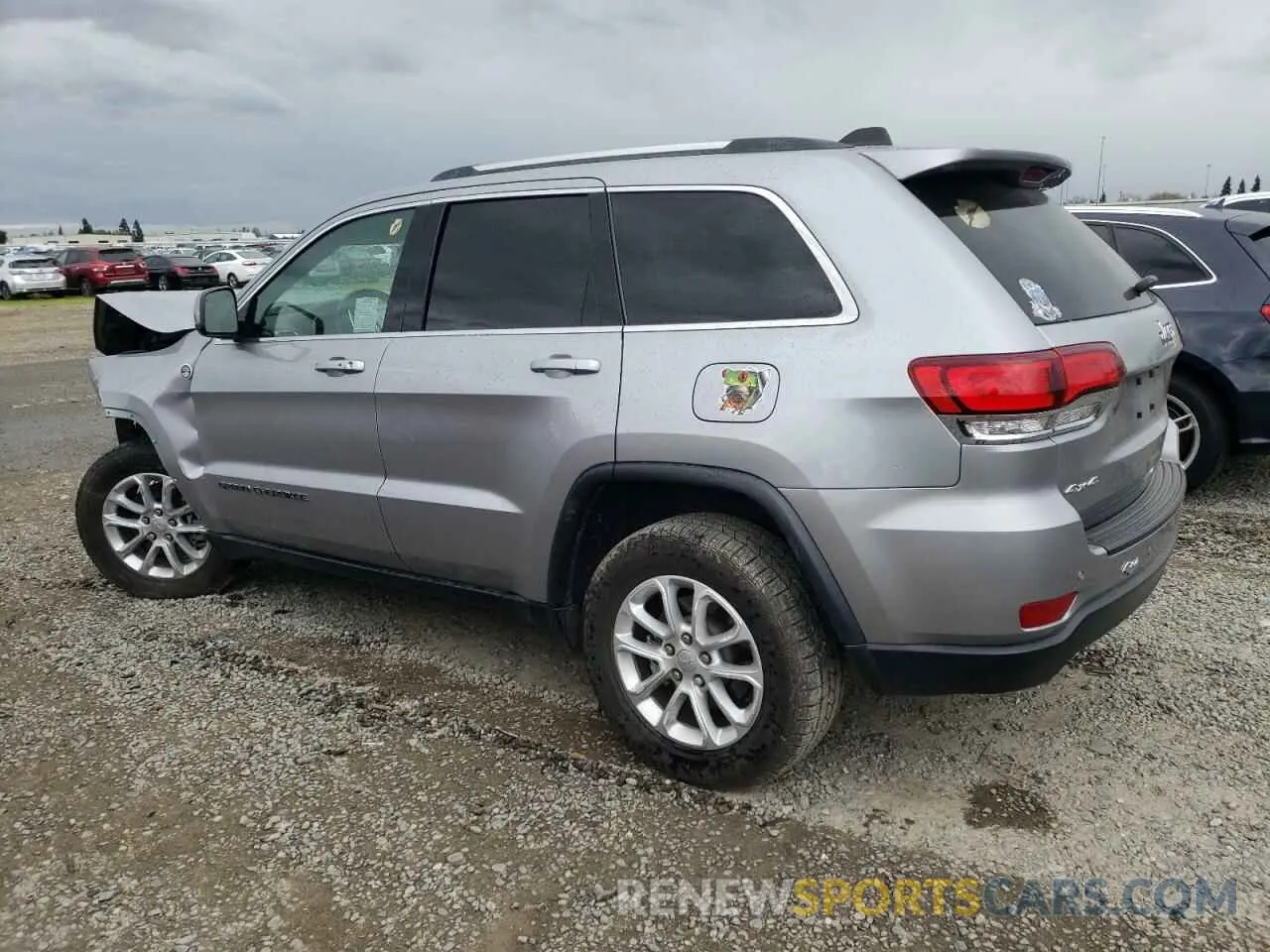 2 fotografías del automóvil dañado 1C4RJFAGXMC649313 JEEP GRAND CHER 2021