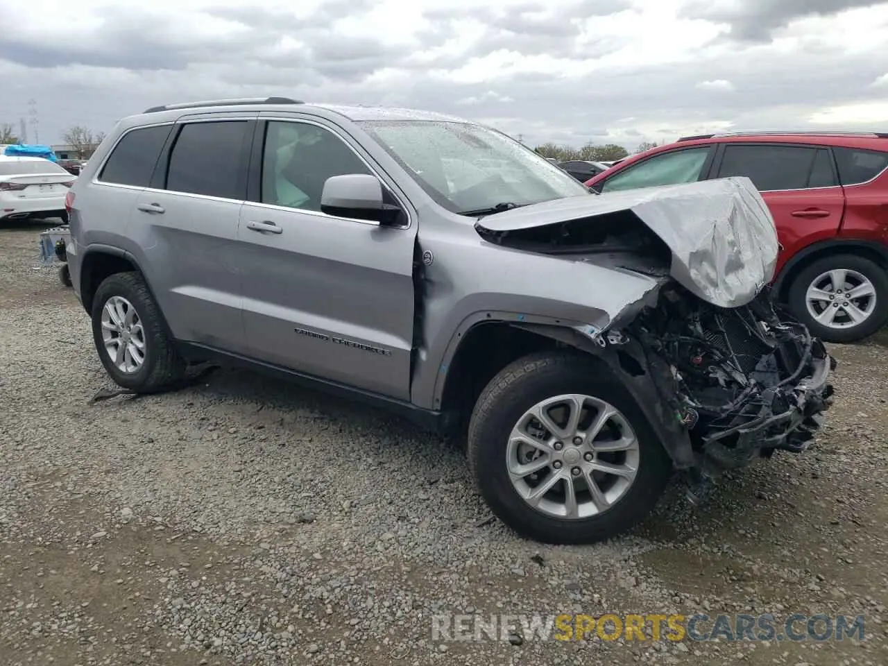 4 fotografías del automóvil dañado 1C4RJFAGXMC649313 JEEP GRAND CHER 2021