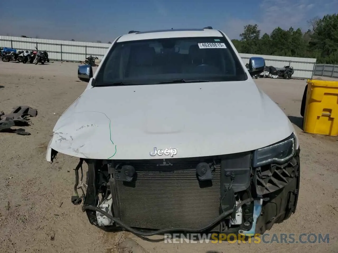 5 fotografías del automóvil dañado 1C4RJFBG1MC628171 JEEP GRAND CHER 2021