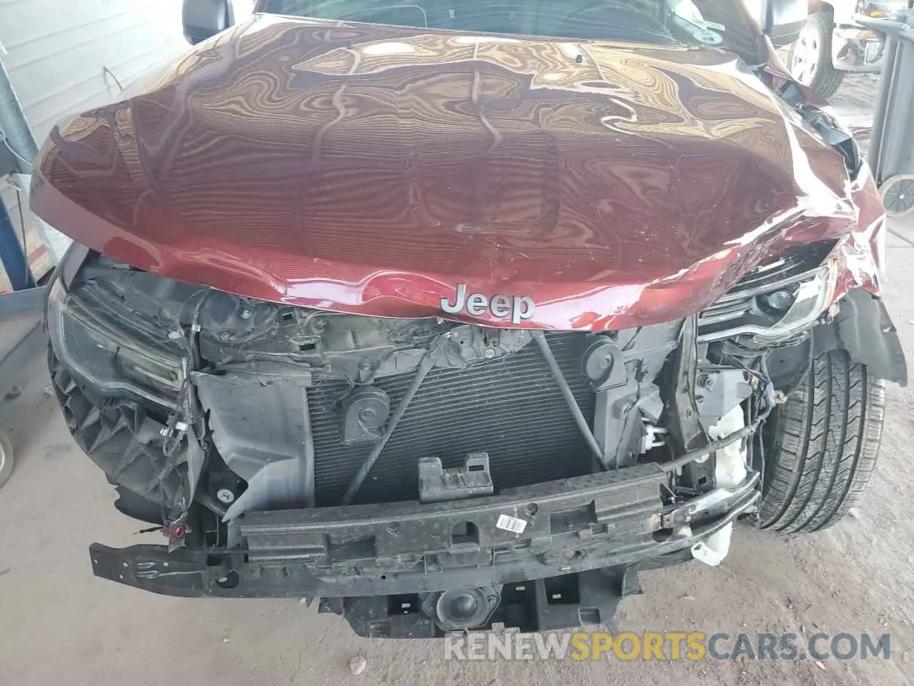 12 fotografías del automóvil dañado 1C4RJFBG3MC631086 JEEP GRAND CHER 2021