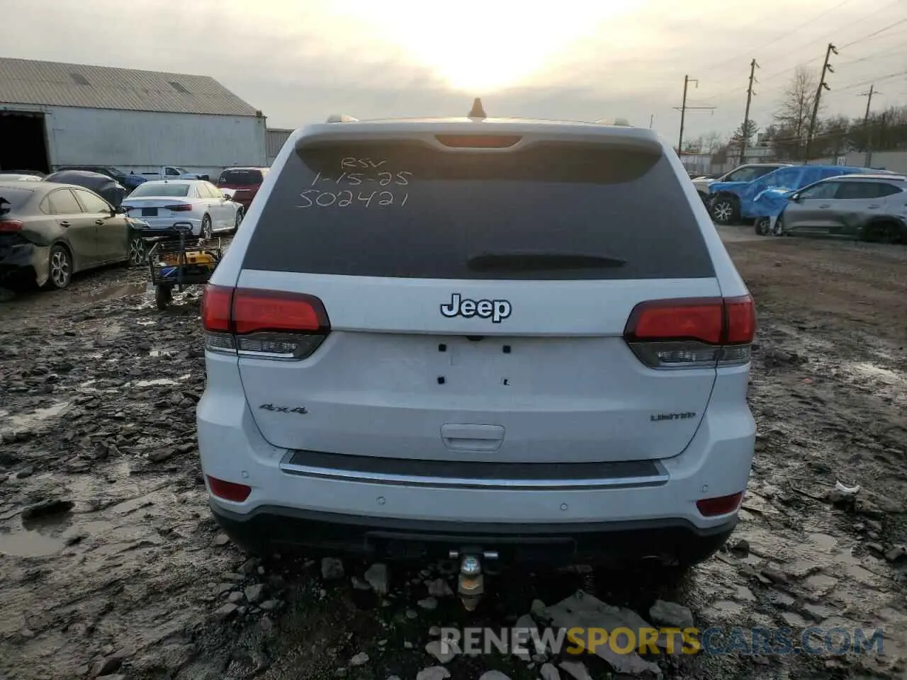 6 fotografías del automóvil dañado 1C4RJFBG4MC502421 JEEP GRAND CHER 2021