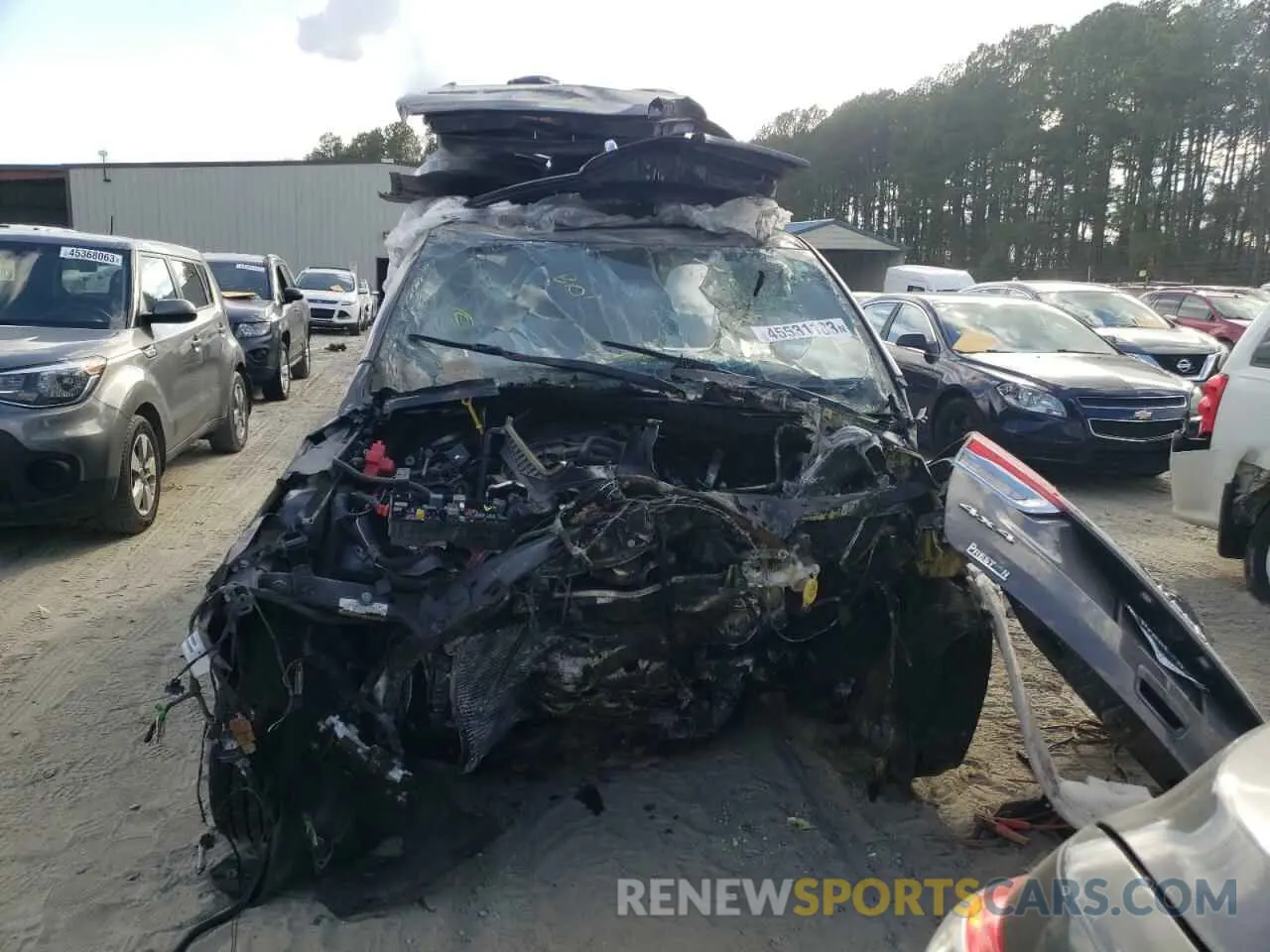 5 fotografías del automóvil dañado 1C4RJFBG5MC538005 JEEP GRAND CHER 2021