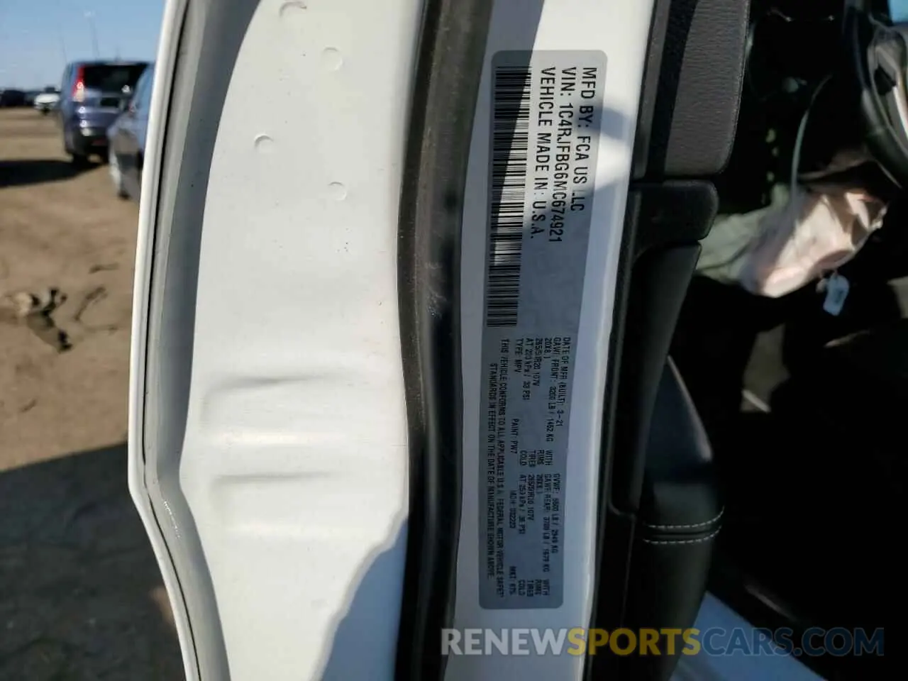 15 fotografías del automóvil dañado 1C4RJFBG6MC674921 JEEP GRAND CHER 2021