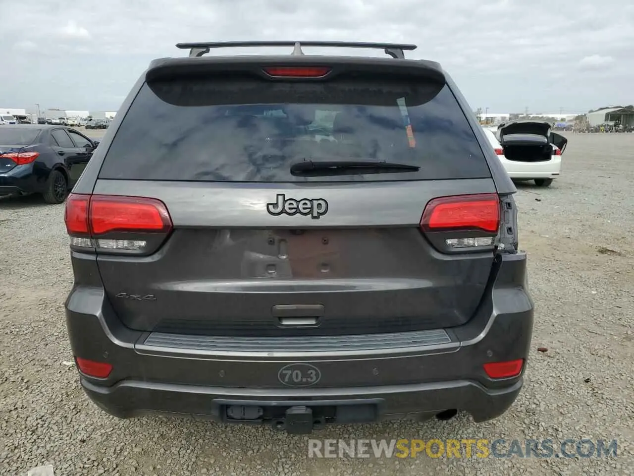 6 fotografías del automóvil dañado 1C4RJFBG7MC602626 JEEP GRAND CHER 2021