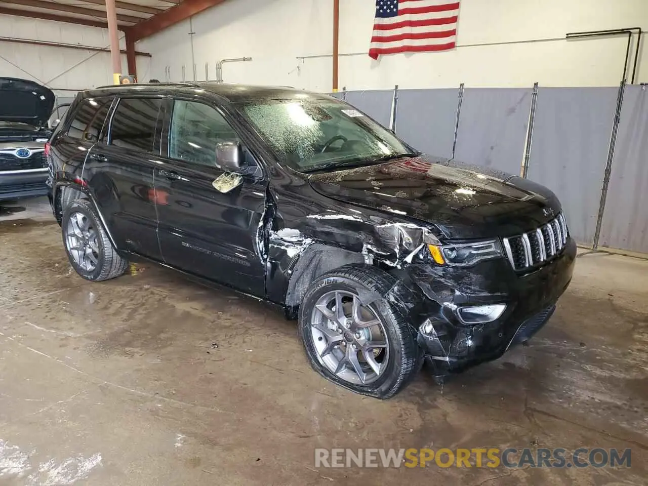 4 fotografías del automóvil dañado 1C4RJFBG8MC589076 JEEP GRAND CHER 2021