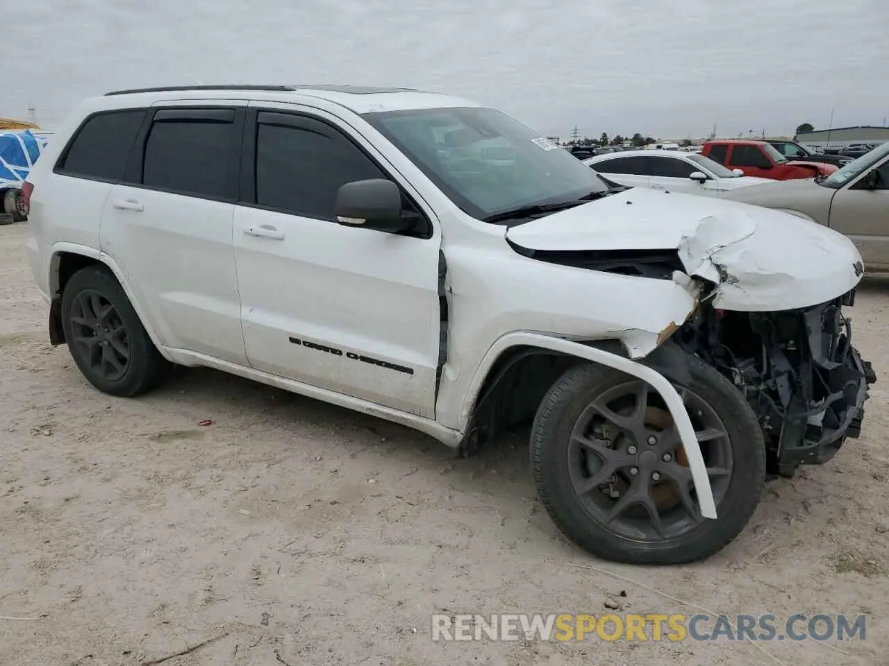 4 fotografías del automóvil dañado 1C4RJFBG9MC833639 JEEP GRAND CHER 2021