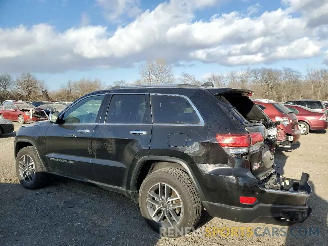 2 fotografías del automóvil dañado 1C4RJFBGXMC618786 JEEP GRAND CHER 2021