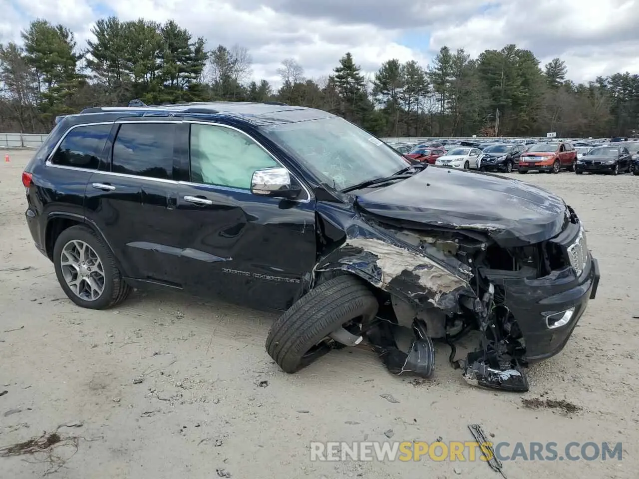4 fotografías del automóvil dañado 1C4RJFCG6MC582917 JEEP GRAND CHER 2021