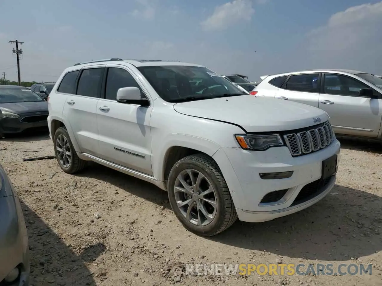 4 fotografías del automóvil dañado 1C4RJFJT4MC576842 JEEP GRAND CHER 2021