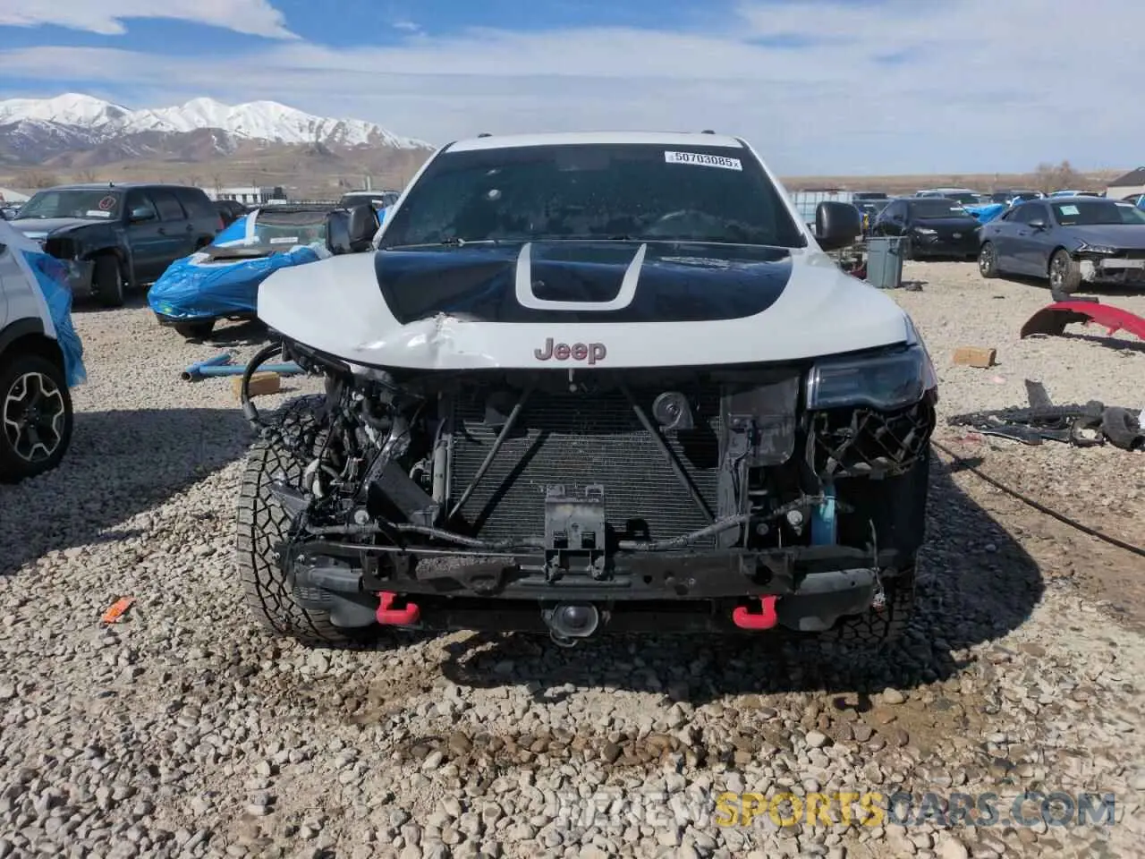 5 fotografías del automóvil dañado 1C4RJFLG4MC703945 JEEP GRAND CHER 2021