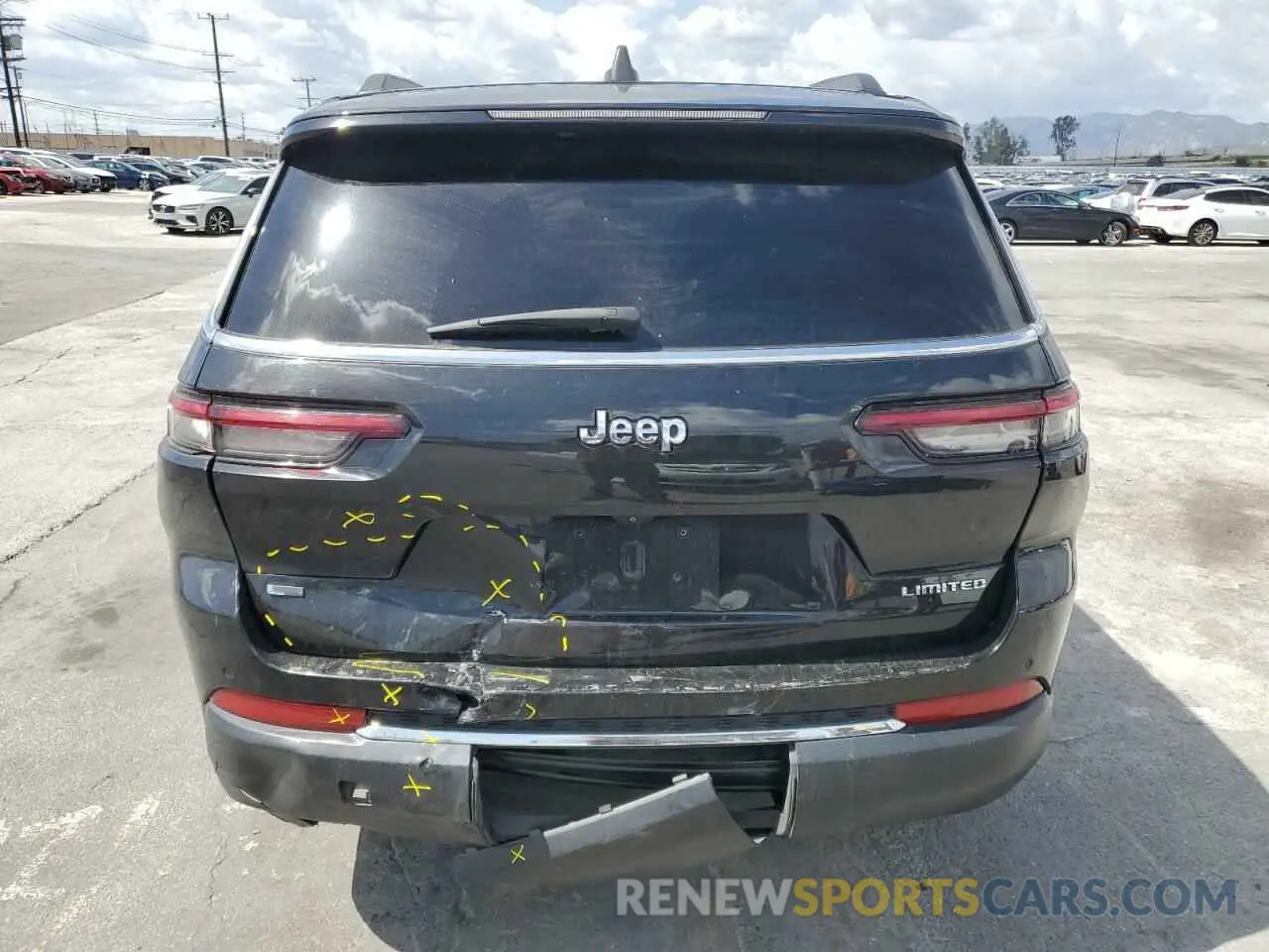 6 fotografías del automóvil dañado 1C4RJJBG5M8175694 JEEP GRAND CHER 2021