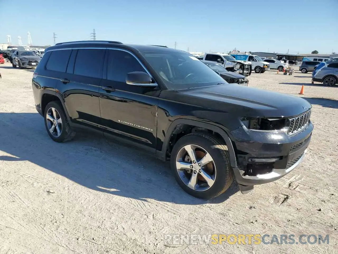 4 fotografías del automóvil dañado 1C4RJJBGXM8116558 JEEP GRAND CHER 2021