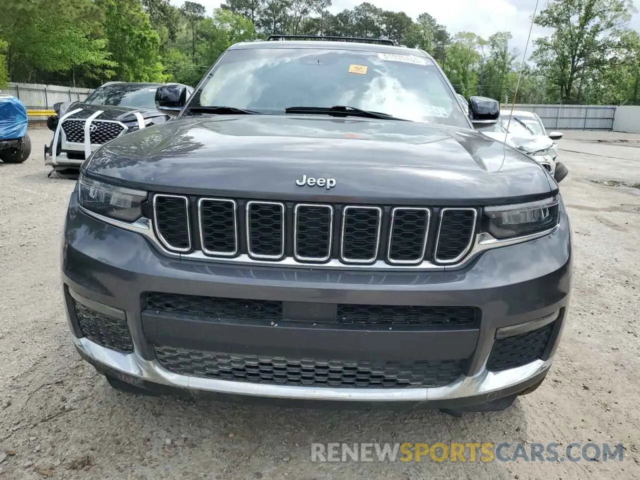 5 fotografías del automóvil dañado 1C4RJKBG2M8205496 JEEP GRAND CHER 2021