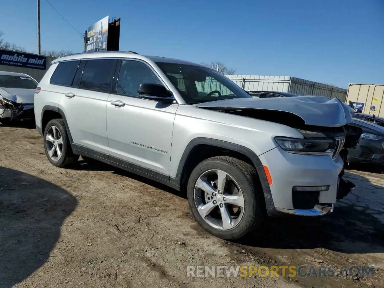 4 fotografías del automóvil dañado 1C4RJKBG5M8118501 JEEP GRAND CHER 2021