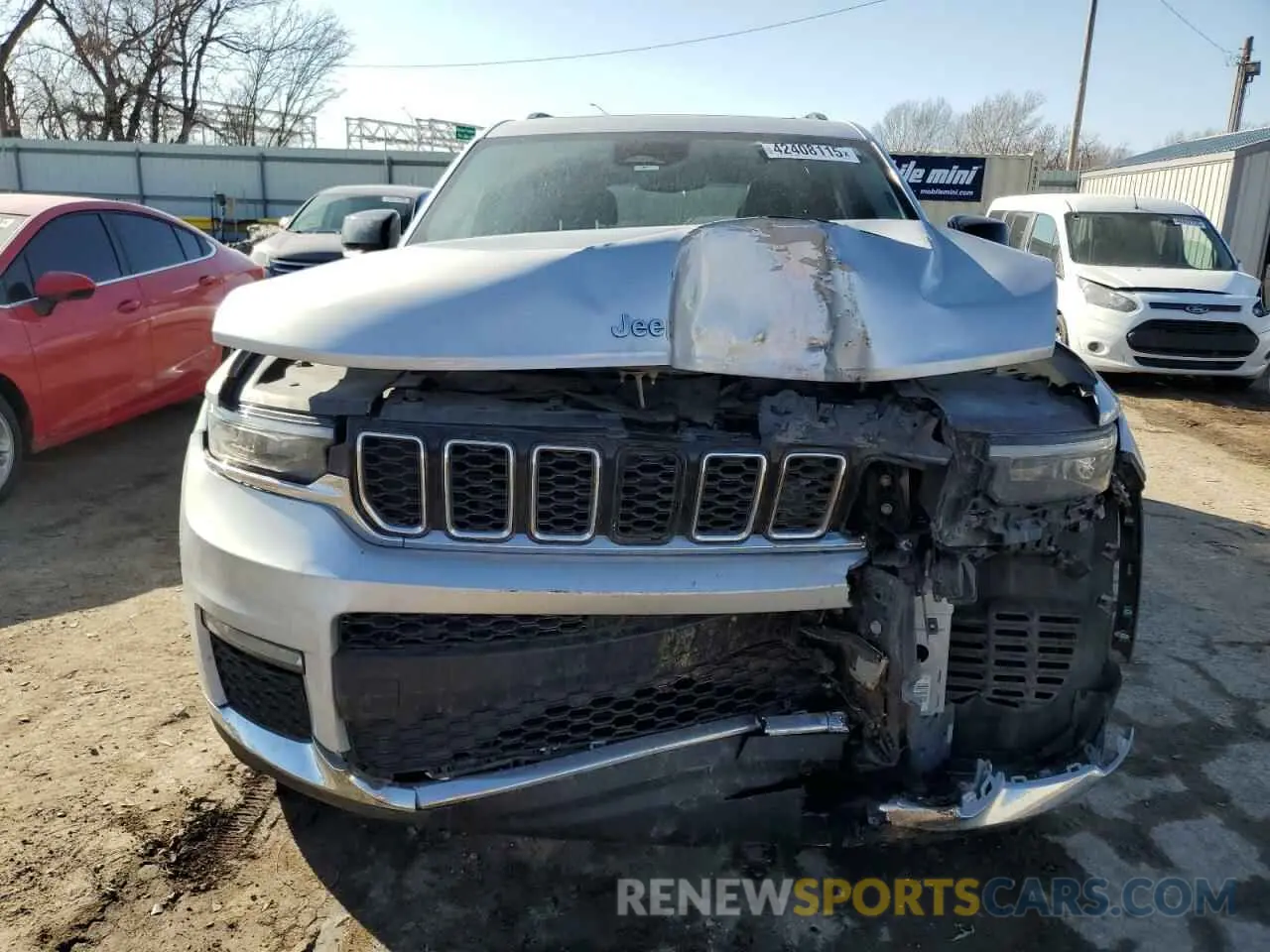 5 fotografías del automóvil dañado 1C4RJKBG5M8118501 JEEP GRAND CHER 2021