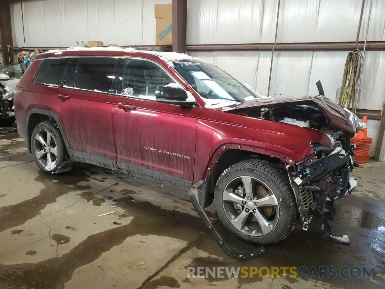 4 fotografías del automóvil dañado 1C4RJKBG5M8192100 JEEP GRAND CHER 2021