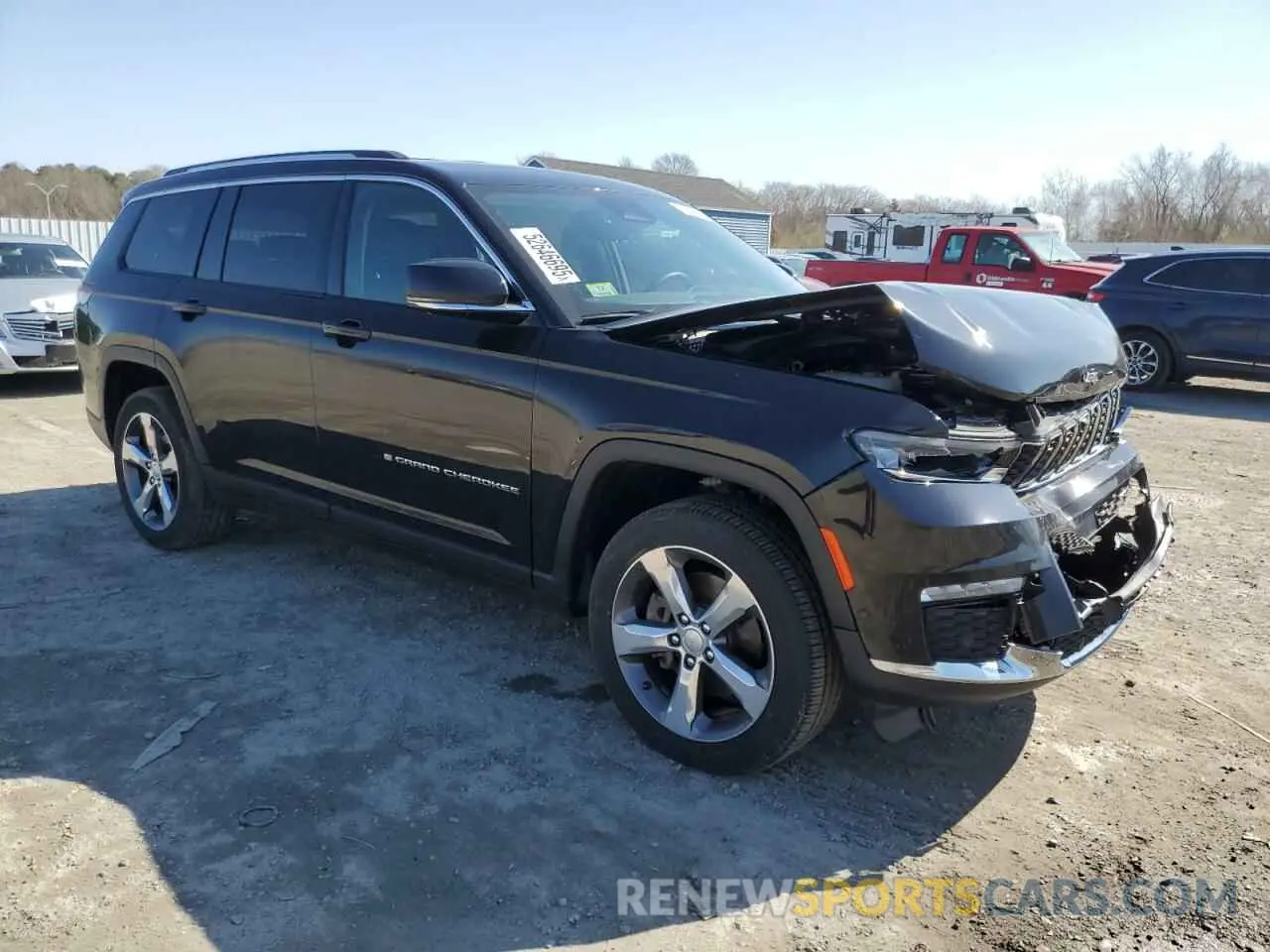 4 fotografías del automóvil dañado 1C4RJKBG8M8133283 JEEP GRAND CHER 2021