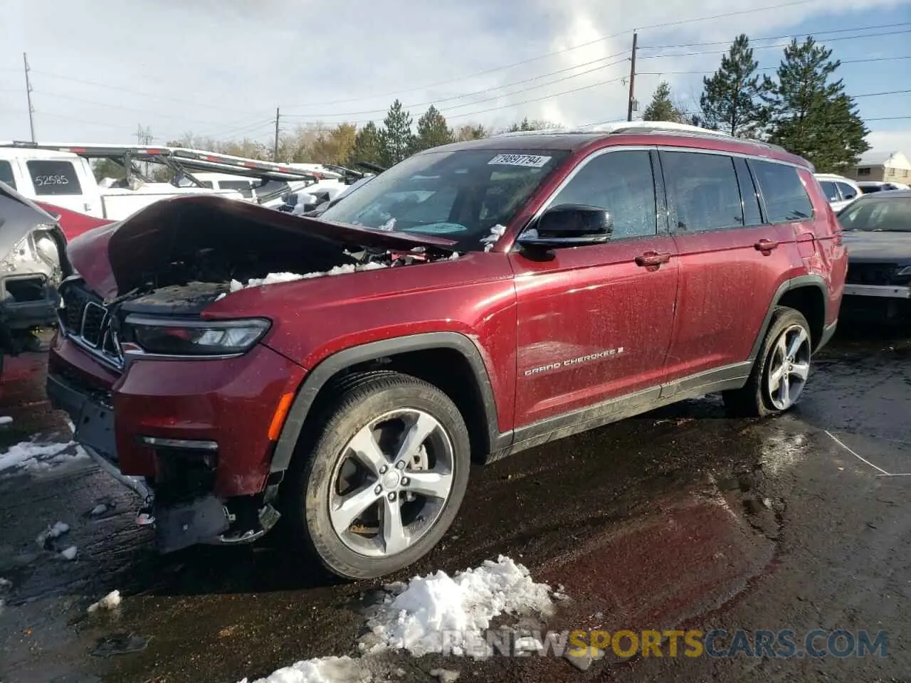 1 fotografías del automóvil dañado 1C4RJKBGXM8196188 JEEP GRAND CHER 2021