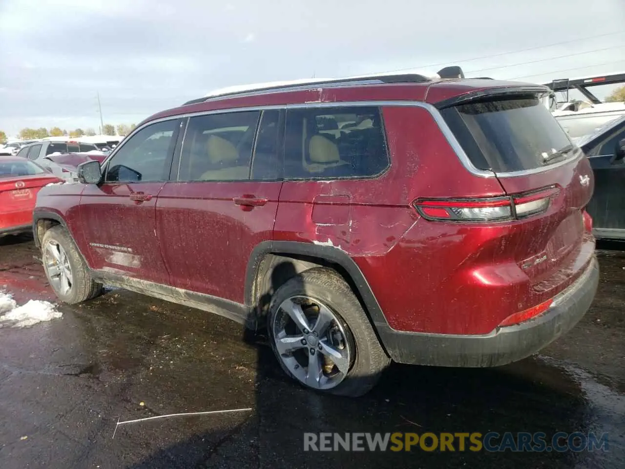 2 fotografías del automóvil dañado 1C4RJKBGXM8196188 JEEP GRAND CHER 2021