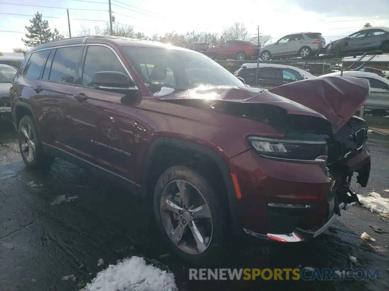 4 fotografías del automóvil dañado 1C4RJKBGXM8196188 JEEP GRAND CHER 2021