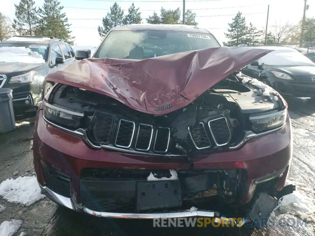 5 fotografías del automóvil dañado 1C4RJKBGXM8196188 JEEP GRAND CHER 2021