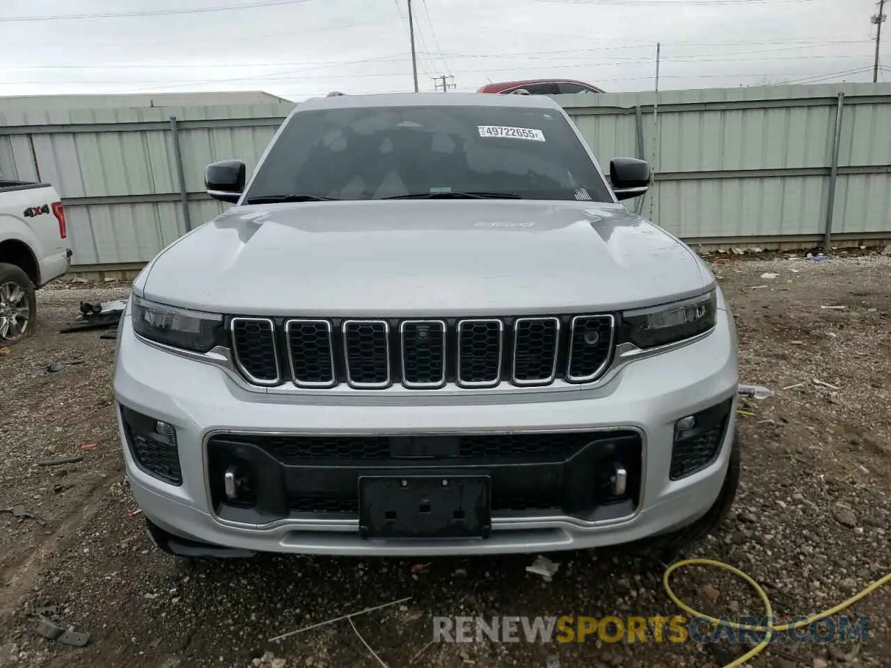 5 fotografías del automóvil dañado 1C4RJKDG5M8129463 JEEP GRAND CHER 2021