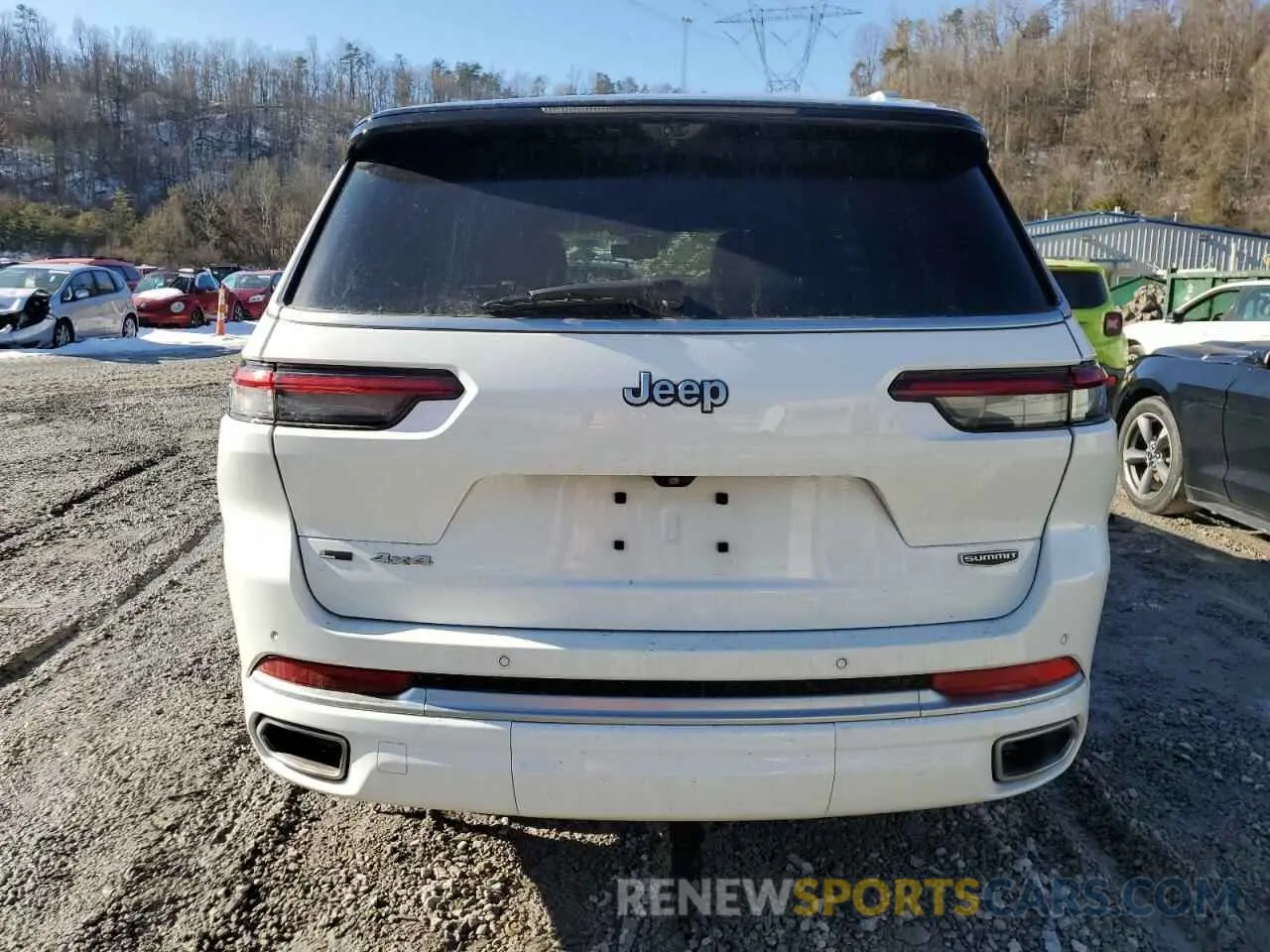 6 fotografías del automóvil dañado 1C4RJKEGXM8204186 JEEP GRAND CHER 2021