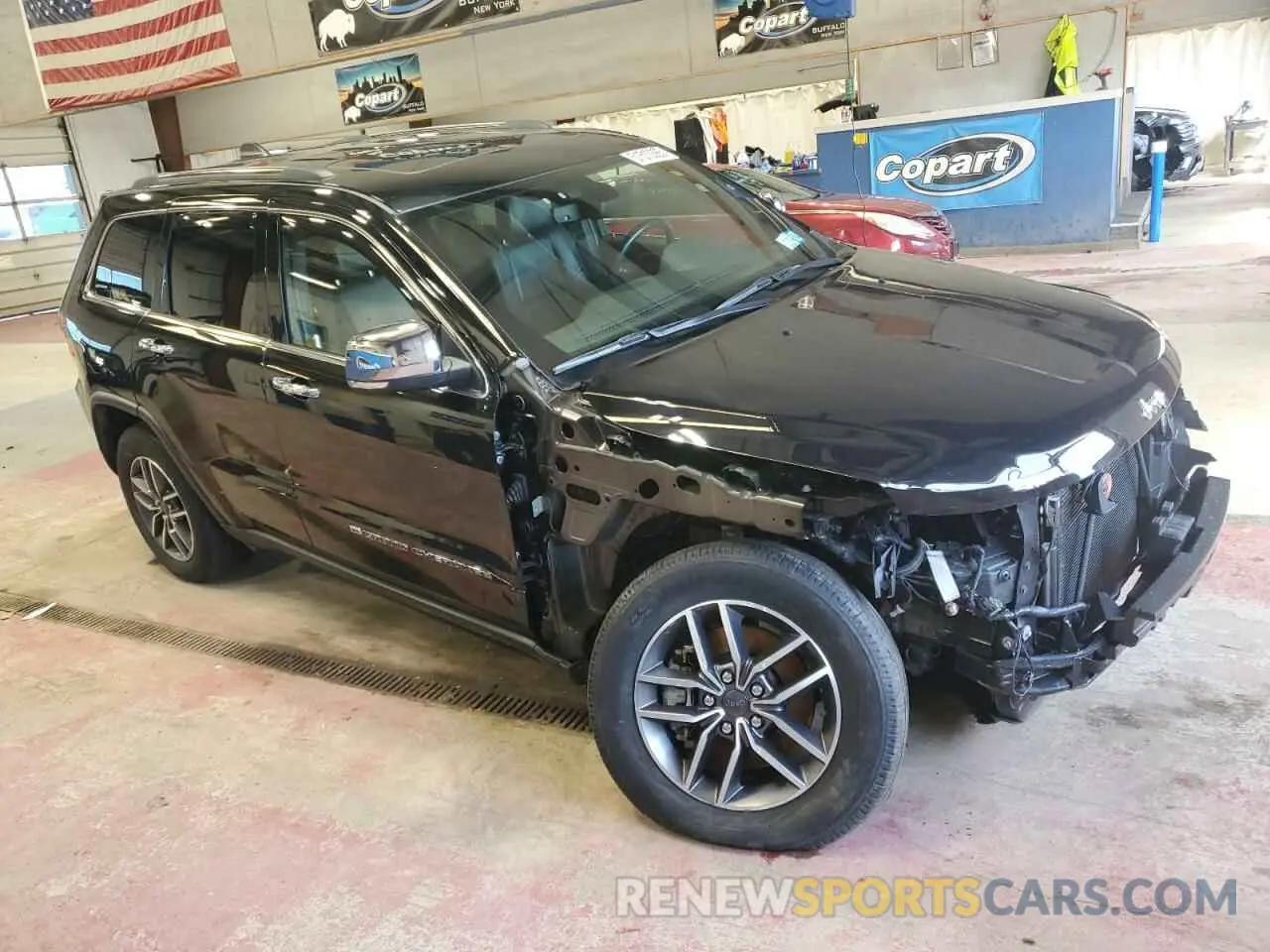 4 fotografías del automóvil dañado 1C4RJFBG1NC165949 JEEP GRAND CHER 2022