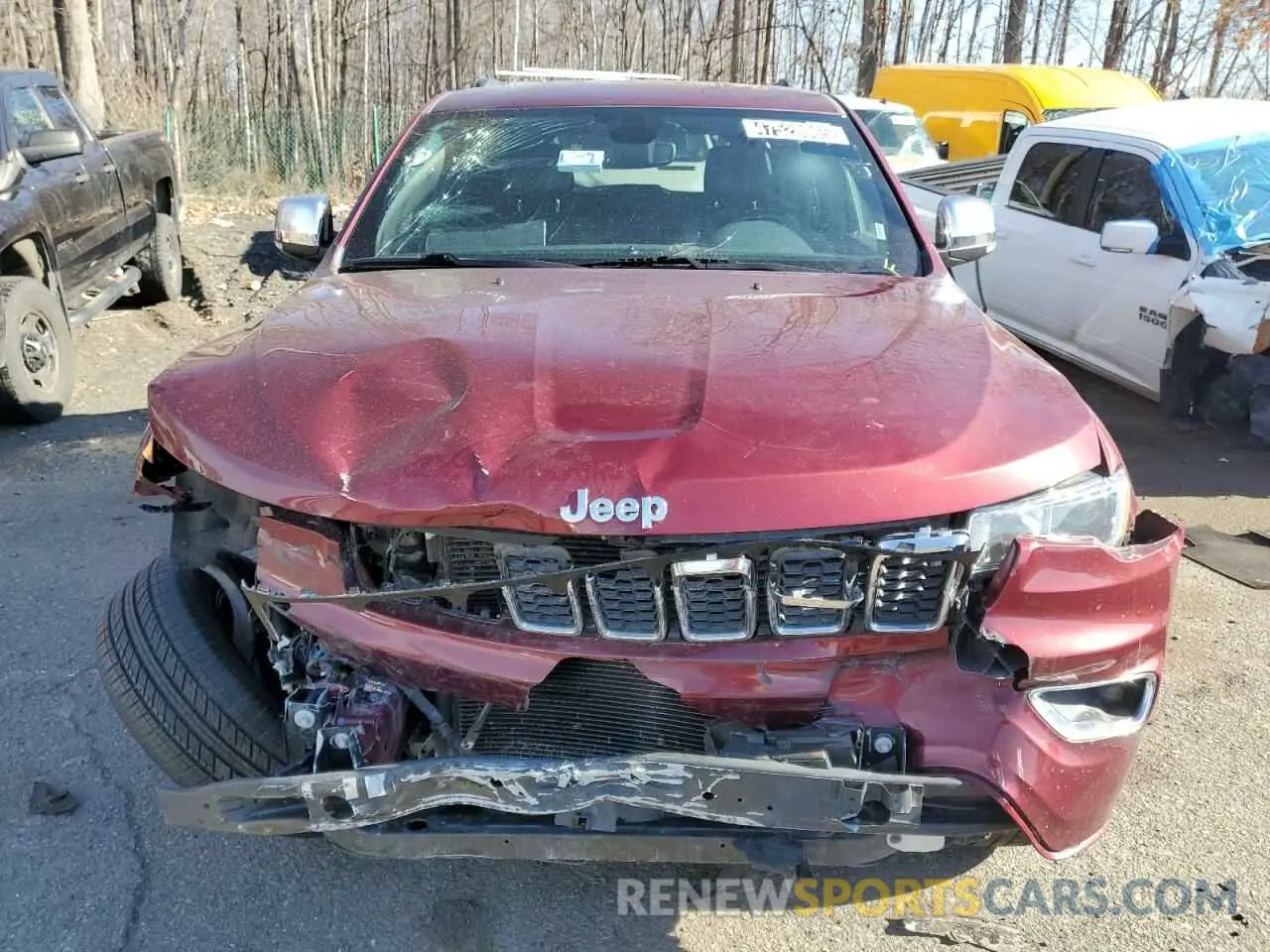 5 fotografías del automóvil dañado 1C4RJFBG6NC110459 JEEP GRAND CHER 2022