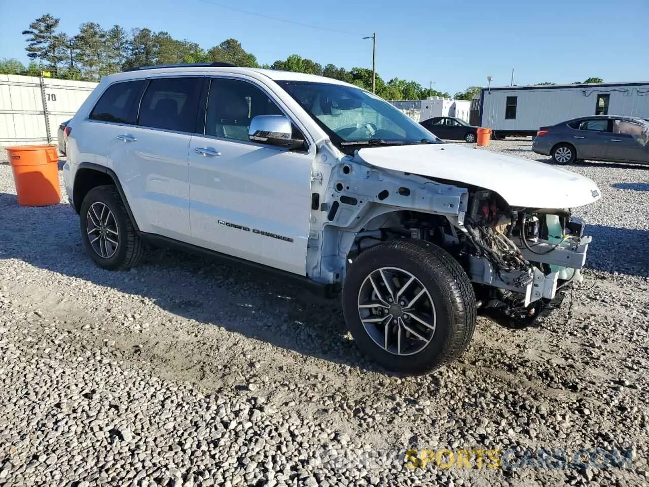 4 fotografías del automóvil dañado 1C4RJFBG6NC110610 JEEP GRAND CHER 2022