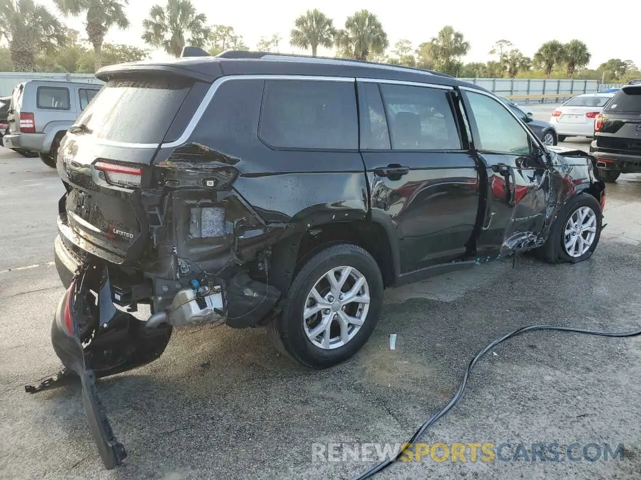 3 fotografías del automóvil dañado 1C4RJJBG0N8631182 JEEP GRAND CHER 2022