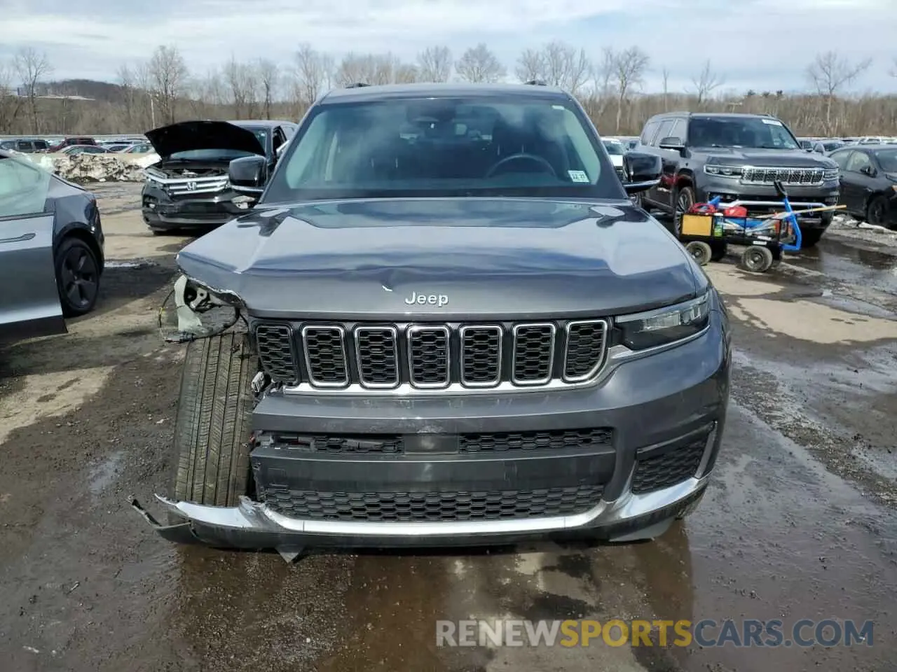 5 fotografías del automóvil dañado 1C4RJJBG7N8608577 JEEP GRAND CHER 2022