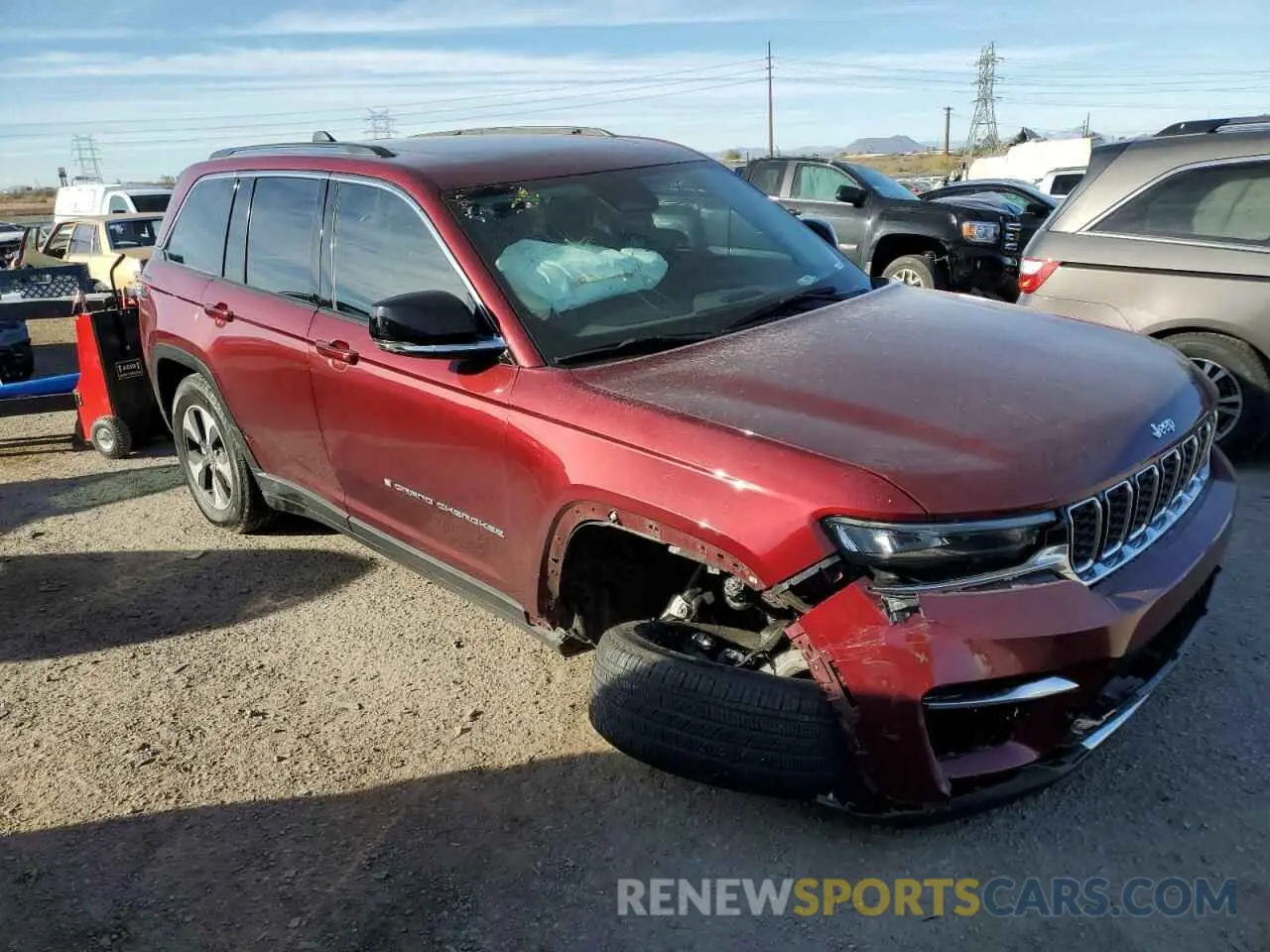 4 fotografías del automóvil dañado 1C4RJYB6XN8757050 JEEP GRAND CHER 2022