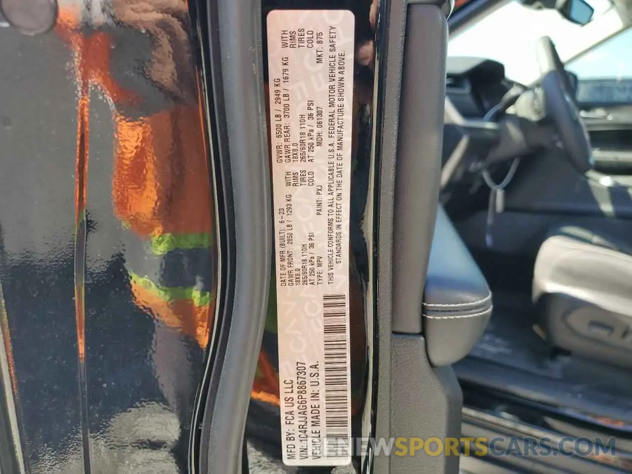 13 fotografías del automóvil dañado 1C4RJJAG6P8867307 JEEP GRAND CHER 2023