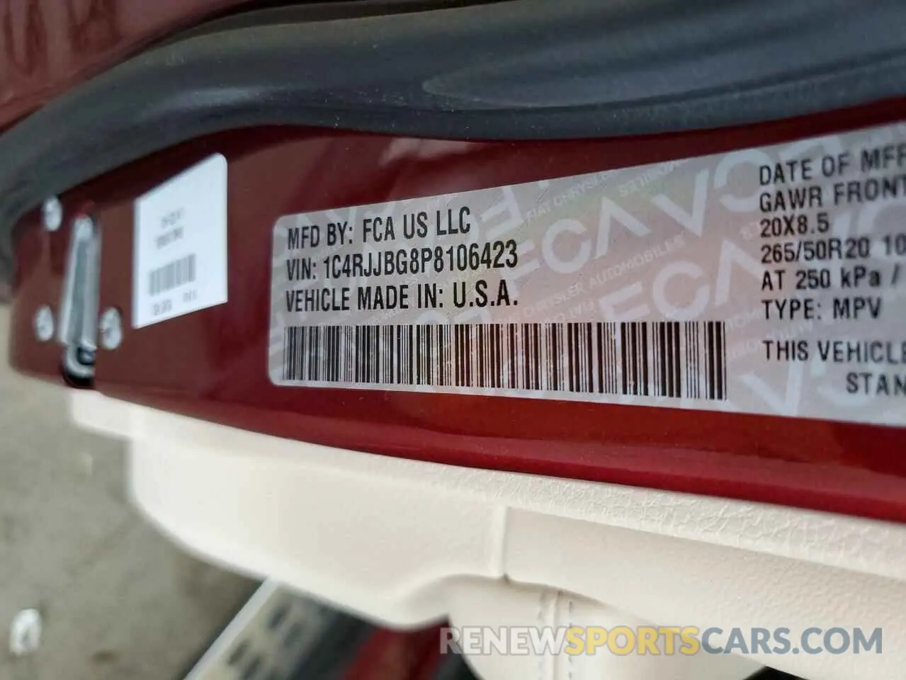 13 fotografías del automóvil dañado 1C4RJJBG8P8106423 JEEP GRAND CHER 2023