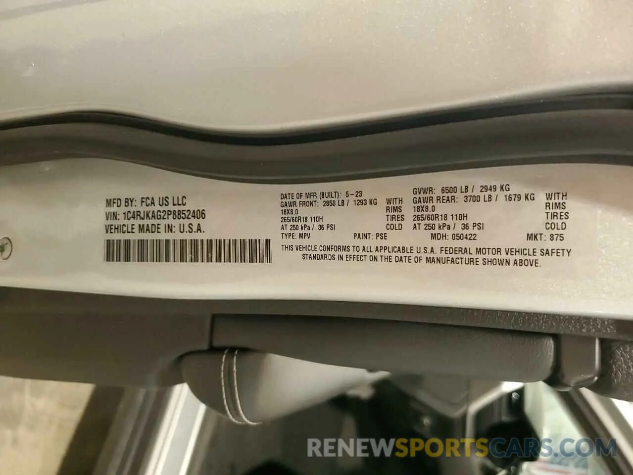 13 fotografías del automóvil dañado 1C4RJKAG2P8852406 JEEP GRAND CHER 2023